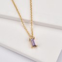 Ladies' Necklace with Zircon G635 11