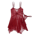 Ladies' Nightwear Set with Lace Details and Loose Fit Chemise Briefs Polyester Universal Size for Sleeping 1