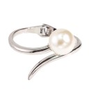 Ladies Open Bangle with Pearl H552 1