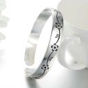 Ladies' Open Bracelet with Flowers 3