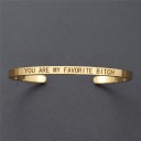 Ladies' Open Bracelet with Inscription H386 8