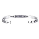 Ladies' Open Bracelet with Inscription 2