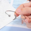 Ladies' Open Bracelet with Moon 2