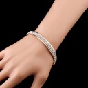 Ladies Open Bracelet with Stones H492 4