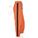 Ladies' Orange Sweatpants with Print 3