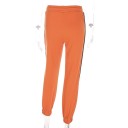 Ladies' Orange Sweatpants with Print 4