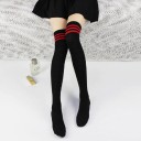 Ladies' Over-the-Knee Socks with Stripes 5