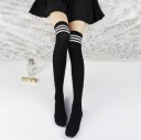 Ladies' Over-the-Knee Socks with Stripes 6