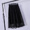 Ladies' Perforated Skirt with Underskirt 2