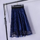 Ladies' Perforated Skirt with Underskirt 3