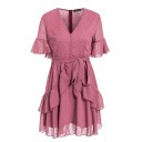 Ladies' Pink Ruffled Dress 1