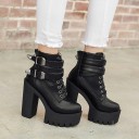 Ladies' Platform Ankle Boots A648 7