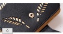 Ladies' Practical Wallet with Leaf Print J795 21