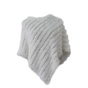Ladies' Rabbit Fur Poncho P2256 6