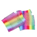 Ladies' Rainbow Fishnet Gloves 2