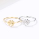 Ladies' Ring with a Four-Leaf Clover D2445 6