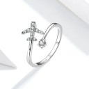 Ladies' Ring with Airplane D2802 1