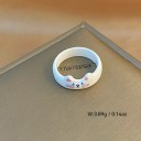 Ladies' Ring with Cat Motif 1.7 cm Fashionable Creative Cute Ring Elegant Jewellery for Everyday Wear Stylish Accessory 7