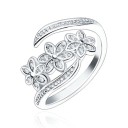 Ladies' Ring with Flower D1029 1