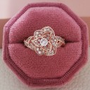 Ladies' Ring with Flower D1569 1
