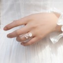 Ladies' Ring with Flower D2012 2