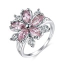 Ladies' Ring with Flower D2499 2