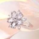 Ladies' Ring with Flower D2499 4