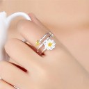 Ladies' Ring with Flower D2688 2