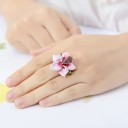 Ladies' Ring with Flower D2987 3