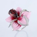 Ladies' Ring with Flower D2987 4