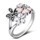 Ladies' Ring with Flowers D1371 2