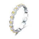 Ladies' Ring with Flowers D2301 2