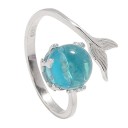 Ladies' Ring with Mermaid Tail D2721 1