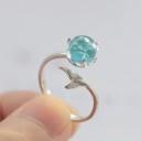 Ladies' Ring with Mermaid Tail D2721 2