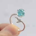 Ladies' Ring with Mermaid Tail D2965 2