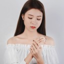 Ladies' Ring with Moon D2655 6