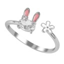 Ladies' Ring with Rabbit D2467 2