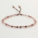 Ladies' Rose Quartz Beaded Bracelet 1