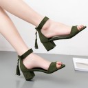 Ladies' Sandals Decorated with Fringes 6