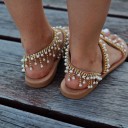 Ladies' Sandals with Pearls 5