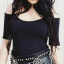 Ladies' Sexy Black Top 3