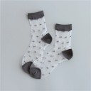 Ladies' Sheer Socks with Dots 6