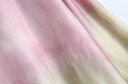 Ladies' Shirt and Trousers Set with Tie-Dye Pattern in Pink and Olive Tones Long-Sleeved Shirt Wide Trousers Polyester 4