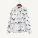Ladies' Shirt with Face Print 1