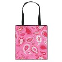 Ladies' shopping bag with colourful mandala and ornament print Polyester bag with two black handles Size 34.5 x 33.5 cm 14