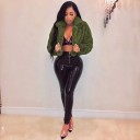 Ladies' Short Faux Fur Coat P1650 16