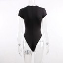 Ladies' Short Sleeve Bodysuit B757 6
