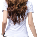 Ladies' Short Sleeve Polo Shirt Plain Design V-Neck with Collar Polyester Top Lightweight Everyday Wear 2