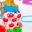 Ladies' Short Top with Cherries A1275 4