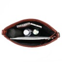 Ladies' Shoulder Bag Made of Artificial Leather with Metal Studs Hobo Bag Strap with Decorative Chain Zip Fastening Spacious Interior 11